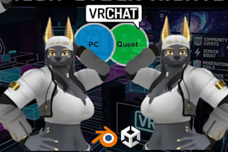 vrchat furry avatar furry fursona anime avatar facial feature unity quest vtuber