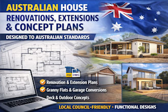 design australians standard house renovations, extensions, and concept plans