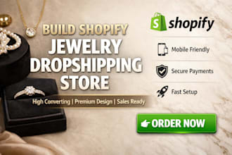 build a shopify jewelry and accessories dropshipping website ecommerce store