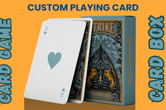 professional card game design, playing cards, poker, tcg, tarot and oracle art