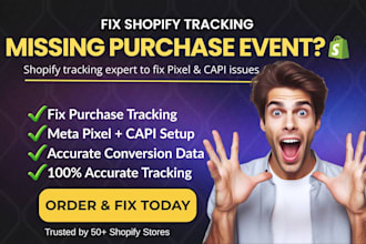fix missing purchase event on shopify facebook pixel and conversion tracking