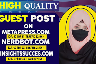 write and publish a guest post on metaprees, nerdbot, and insightssucces