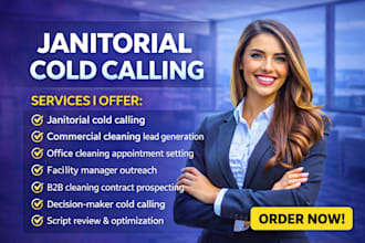 do janitorial cold calling and cleaning service lead generation