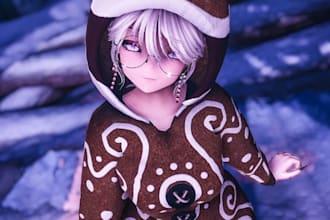 create and optimize a custom vrchat avatar with full rigging for PC or quest