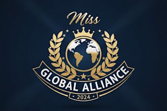 design an elegant and glamorous pageant logo
