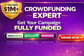 fundraise crowdfunding campaign promotion for your campaign kickstarter gofundme