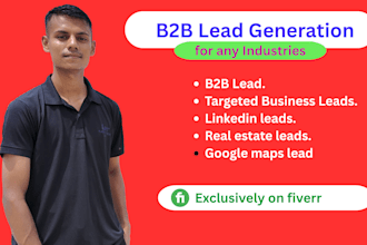 do b2b lead generation, linkedin leads and google maps lead