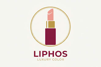 design a luxury and stylish lipstick brand logo