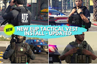 develop fivem eup, lspdfr, gta5 eup, mc kuttes, mc vests, mc patches and fivem