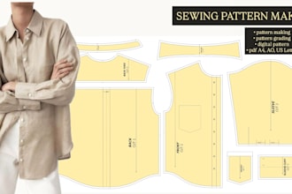 make clothing sewing pattern and grading