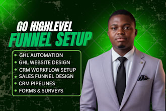 build go high level workflows, CRM automations, sales funnels go high level n8n