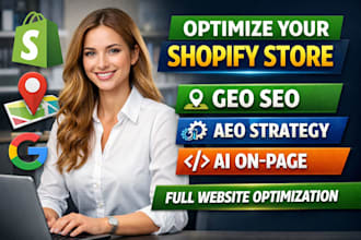 optimize shopify store with GEO SEO aeo ai onpage website optimization