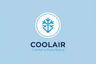 design a modern and professional air condition brand logo