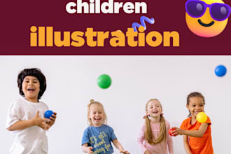 create kids storybook illustration