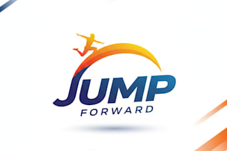 design a bold and energetic jump logo