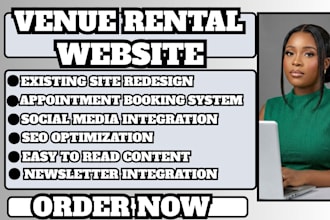 venue rental website, event venue website, hall booking web, wedding venue site