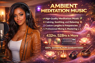 create relaxing ambient music and meditation soundscapes