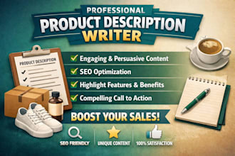 write high converting product discriptions for shopify and amazon