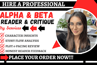 beta read fantasy fiction, mystery, litrpg, ya,horror novel, romance beta reader