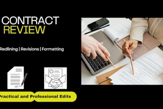 provide legal research and contract drafting services