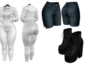 craft unique and optimized 3d designs for second life avatars and items