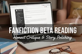 do fanfiction and romance beta reading for character and story flow