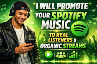 promote your spotify songs with real streams and music marketing