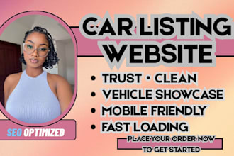 car listing website, dealership website, auto marketplace site, car rental