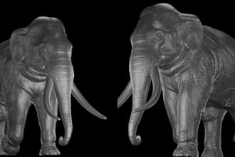 sculpt 3d character, toy, fantasy statue for 3d printing