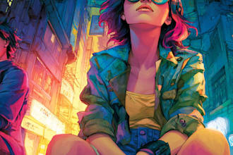 comic book illustration with comic book illustrator