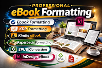 do professional book formatting, ebook, layout design,