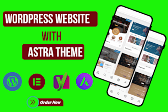 install astra pro theme, demo import, responsive customize