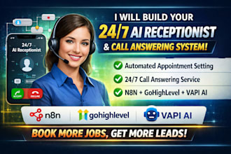 your 24 7 gohighlevel ai receptionist call answering ,appointment ,onboarding