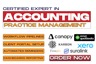 setup karbon canopy quickbooks xero taxdome financial cents suralink firm360 uku