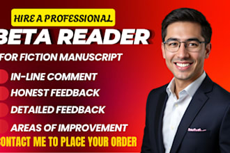 provide an expert beta read and manuscript feedback for romantasy