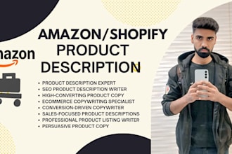 write , translate, product description, SEO