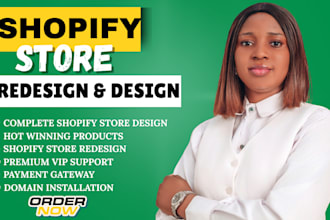 redesign shopify website edit update revamp shopify store wix ecommerce website