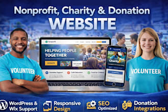 build or redesign nonprofit charity donation website wix nonprofit website