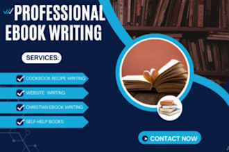 write and ghostwrite your professional ebook or kindle book