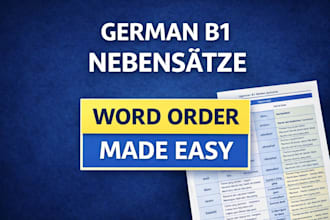 help you master german b1 nebensaetze
