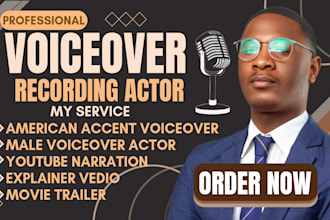 do audiobook production, narrate ebook, script, american accent male voice over