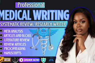 do medical manuscript writing, review article, systematic review and case report