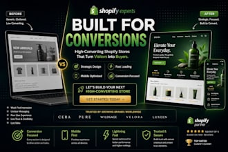build a shopify homepage or landing page