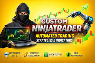 develop custom ninjatrader automated trading strategies and indicator