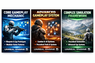 develop unreal engine gameplay systems mechanics and plugins