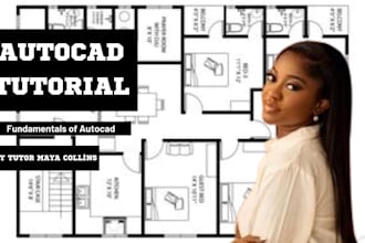 tutor autocad and design professional house plans with editing
