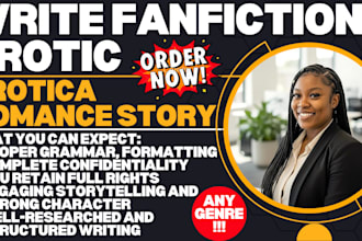 write fanfiction erotic, erotica romance story ghostwrite
