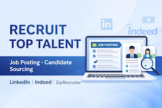 post jobs, recruit candidates and source talent on linkedin
