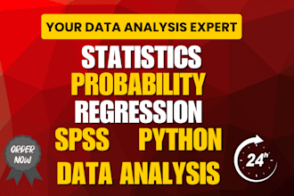 do business statistics, probability, regression analysis, spss data analysis