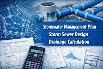 site drainage plan storm sewer design stormwater calculation